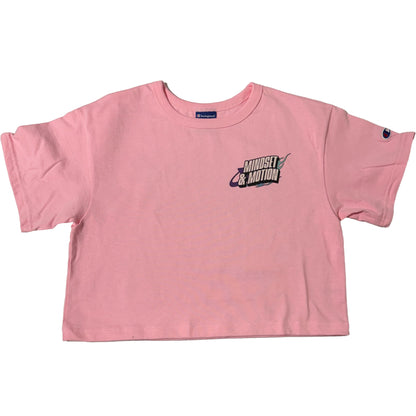 Mindset & Motion Champion Cropped Tee - Candy Pink